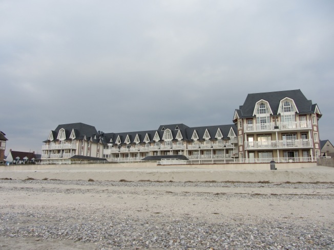 Sea-side houses on Le Crotoy beach