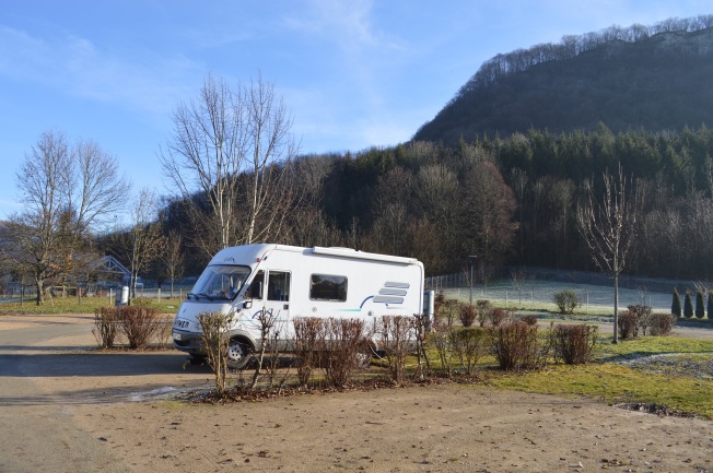 Our spot at aire in Baume-les-Dames